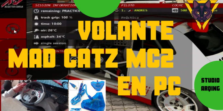 ADAPTADOR PS2 A USB Volante Mad Catz MC2